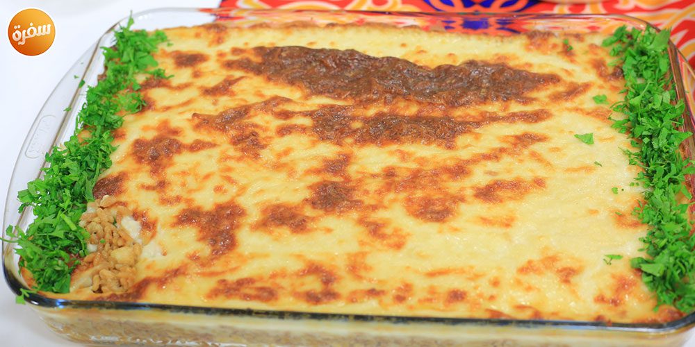 طاجن لسان عصفور بالدجاج والبشاميل