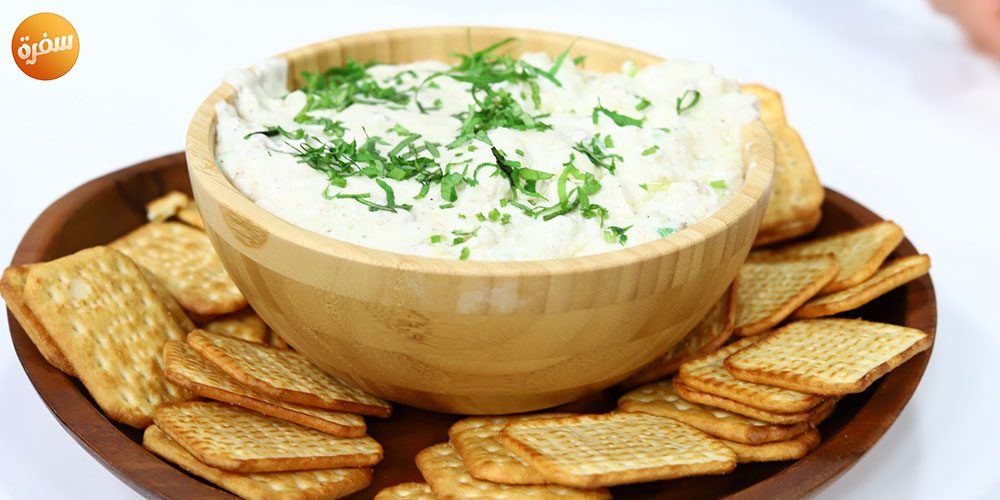 غموس الجبن بالمشروم