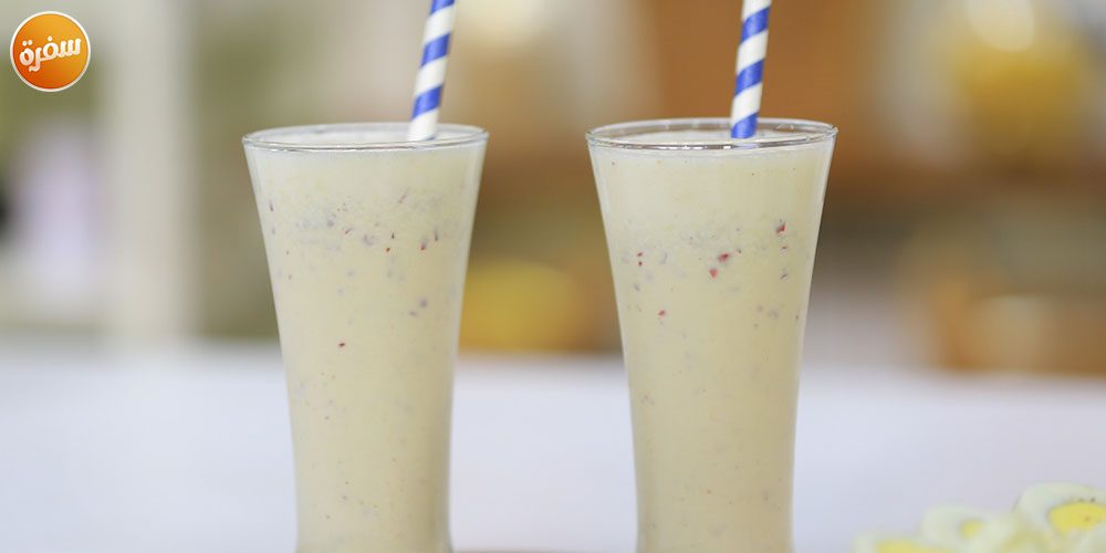 ميلك شيك تفاح بالقرفة