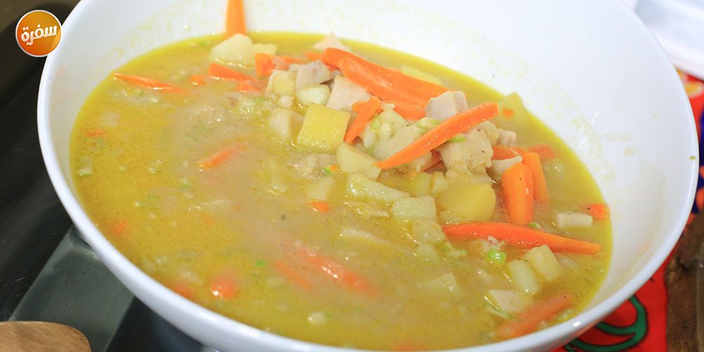 شوربة الخضار والقلقاس