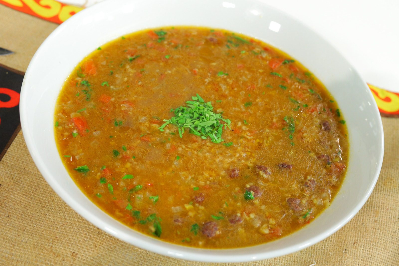 شوربة الفريك و كرات اللحم