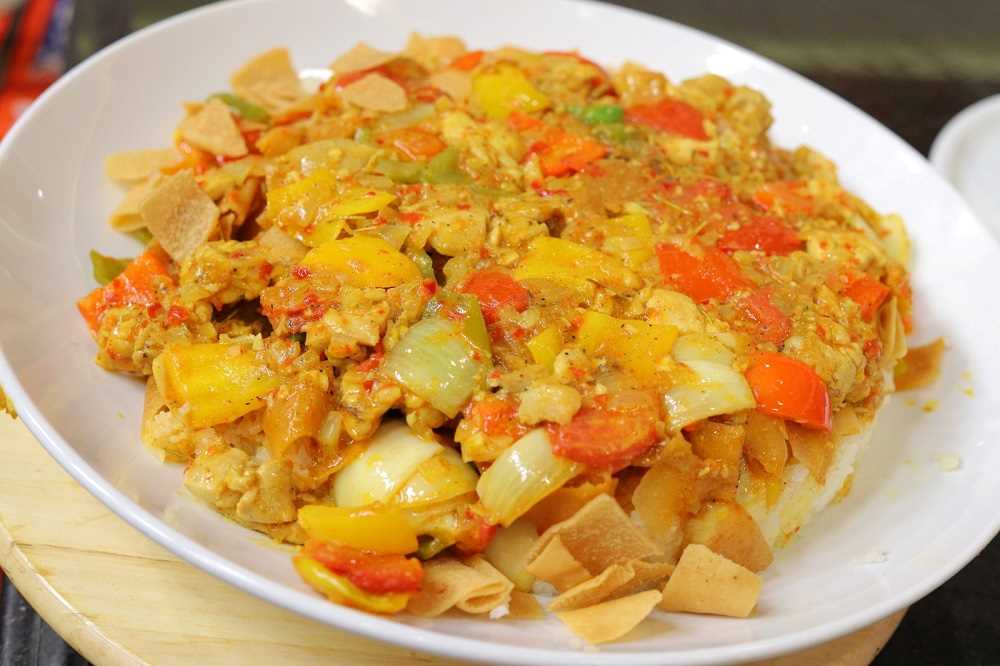 فتة شيش طاووق بالهريسة