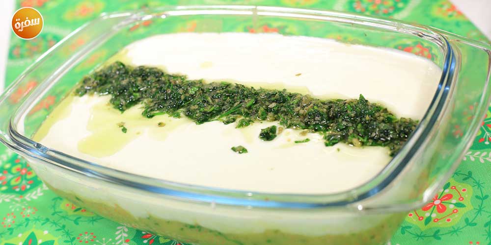 فتة عدس أصفر بالزبادي