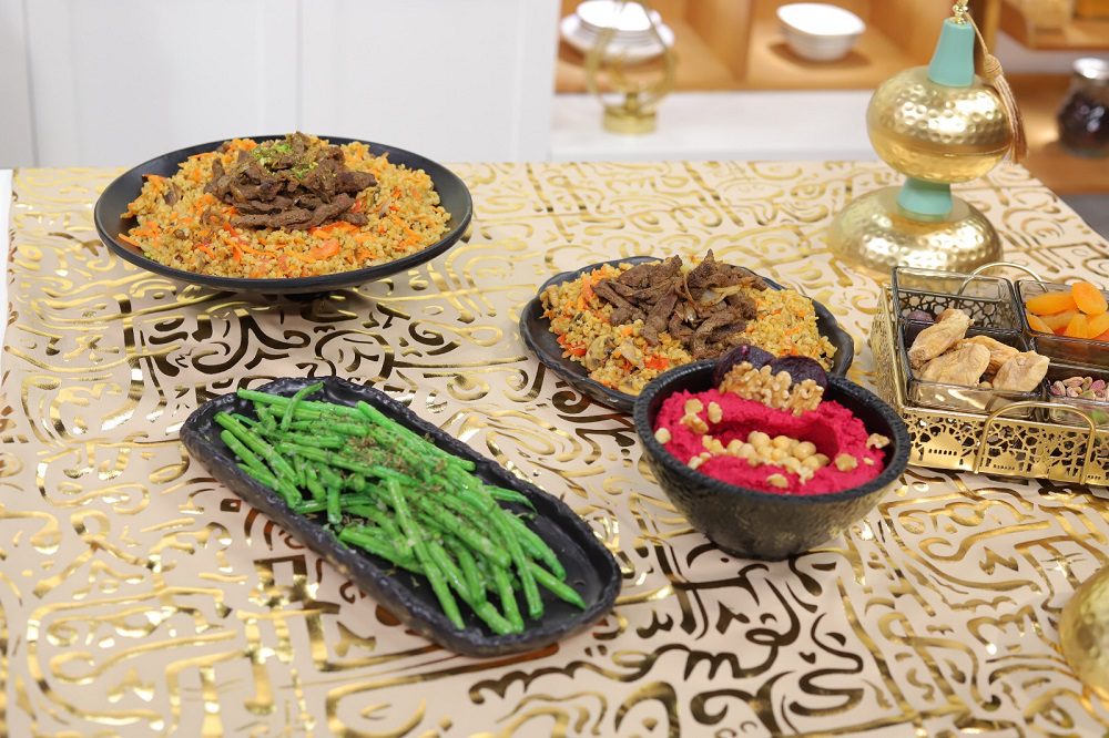 فريك بالخضار والكبد - سلطة بنجر بالحمص