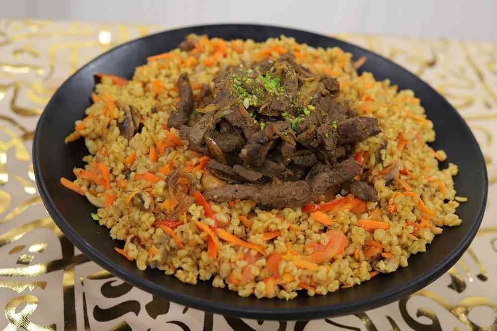 فريك بالخضار والكبد