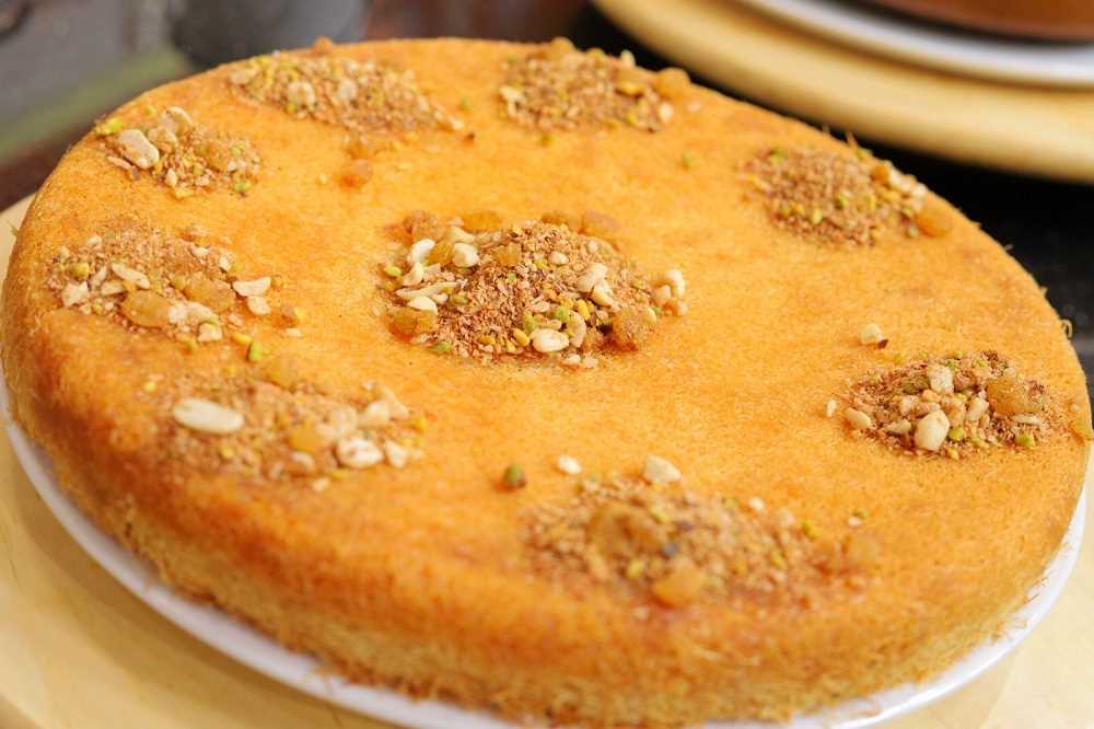 كنافة بالمكسرات والقشطة الكدابة