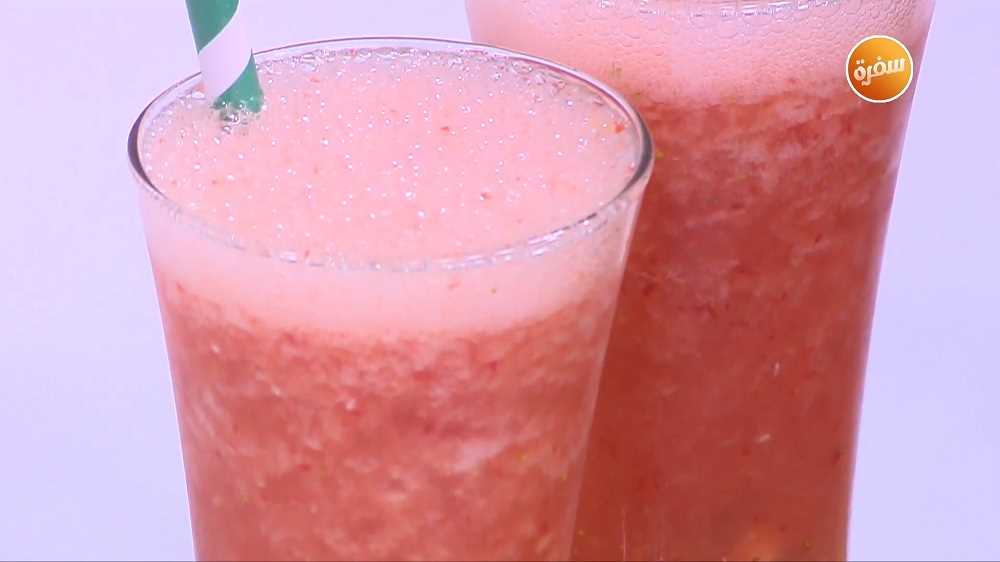 كوكتيل برتقال بالفراولة