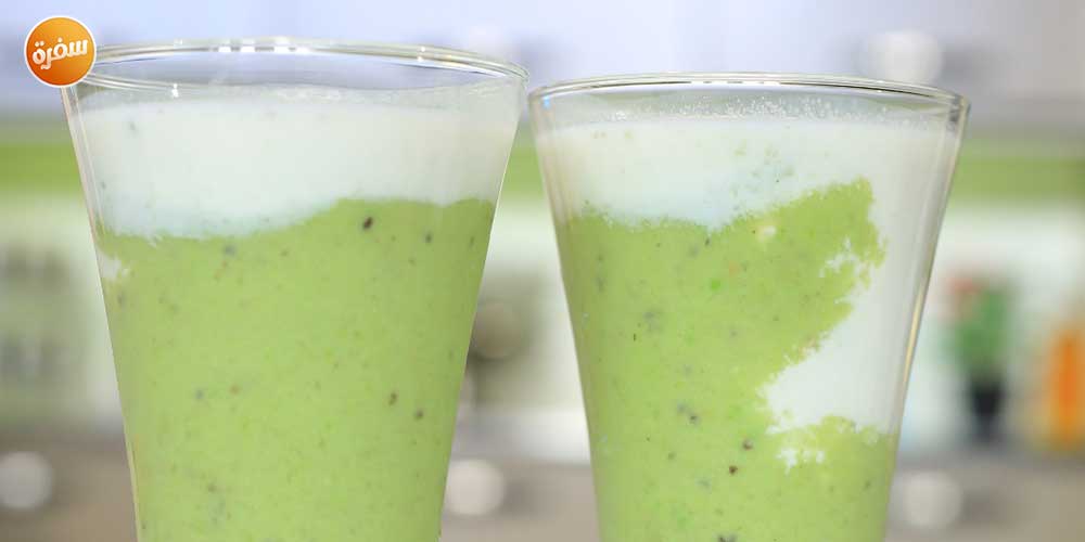 كوكتيل كيوي وأفوكادو