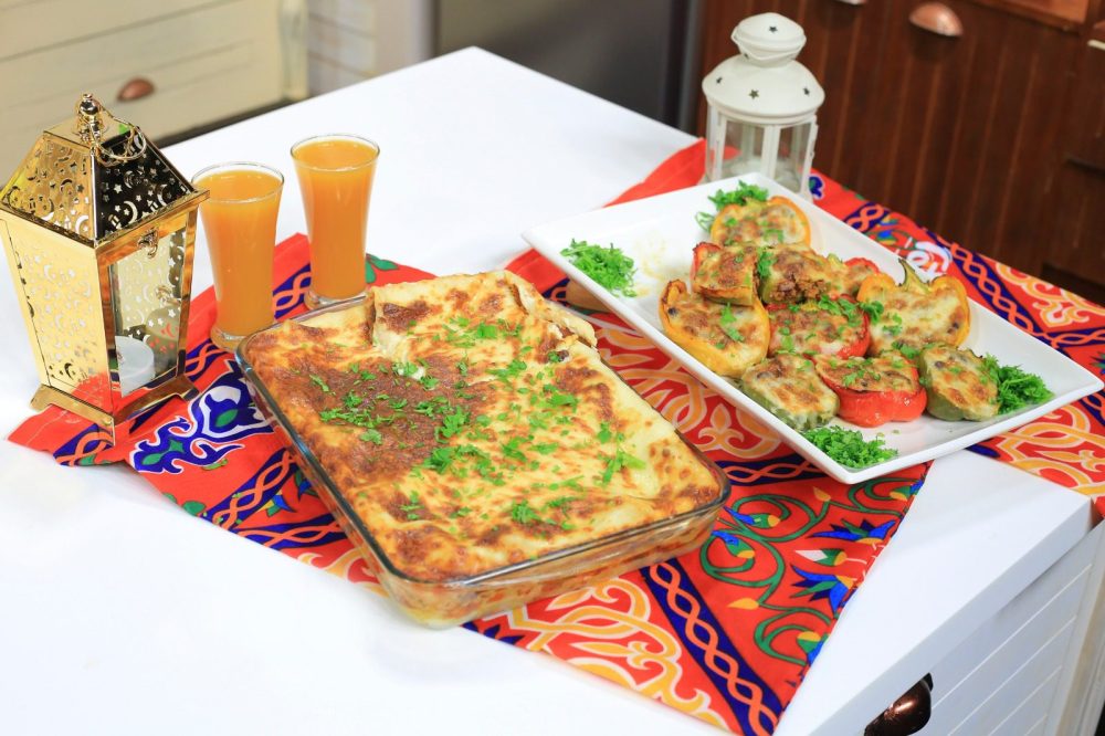 لازانيا بالخضار - فلفل محشي