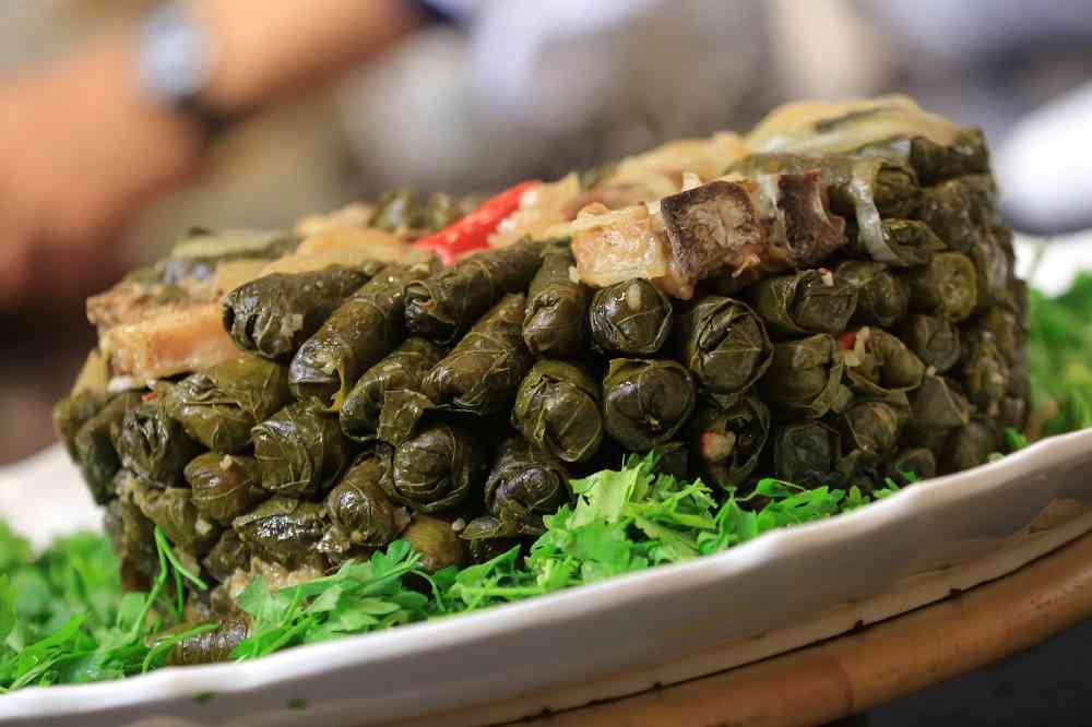 محشي ورق عنب باللحمة