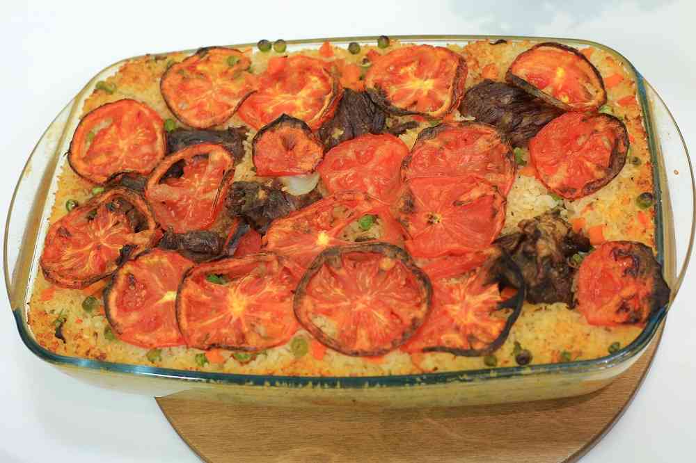 طاجن أرز باللحمة