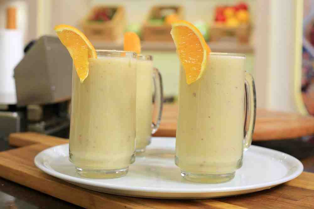 زبادي بالخوخ