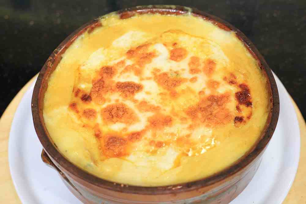 طاجن الجمبري بالكريمة والشبت