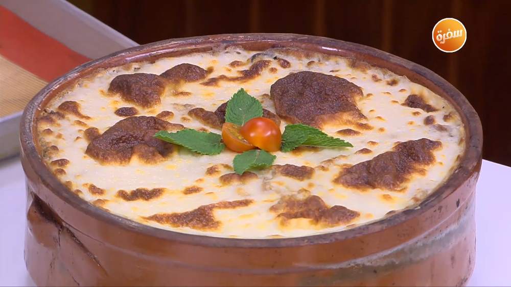 طاجن فريك بالبشاميل والكبد والقوانص