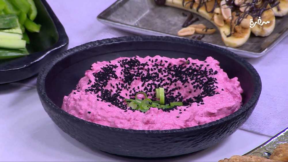 سلطة جبنة قريش بالبنجر