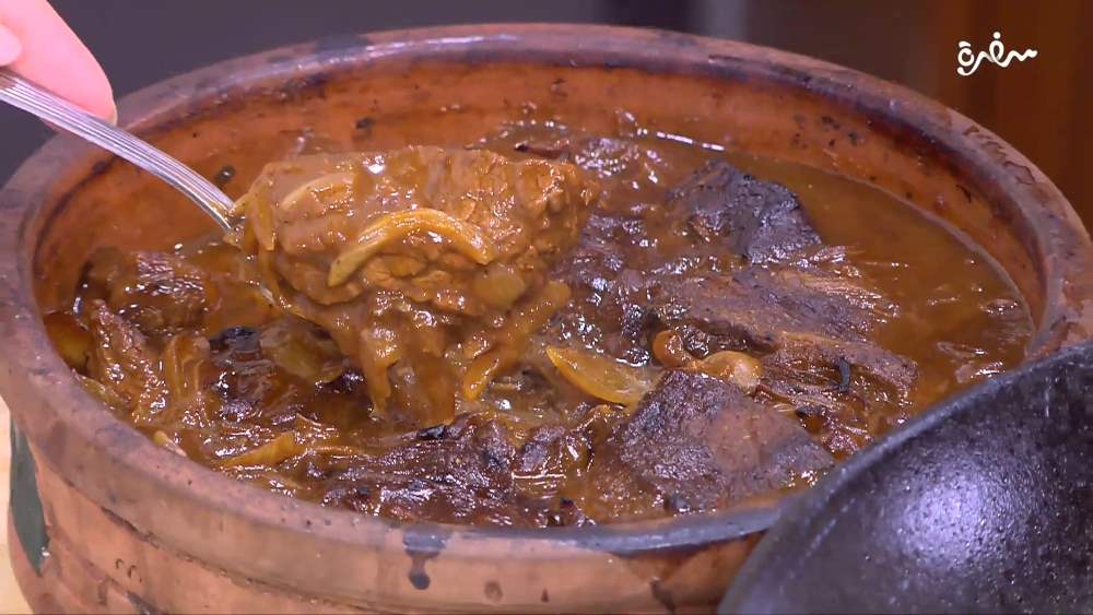 طاجن اللحمة بالبصل