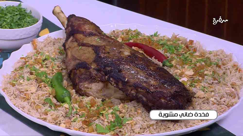 فخذة ضاني مشوية