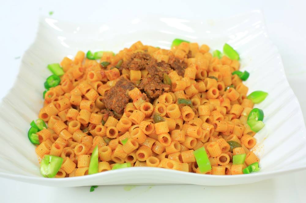 مكرونة بالبصل