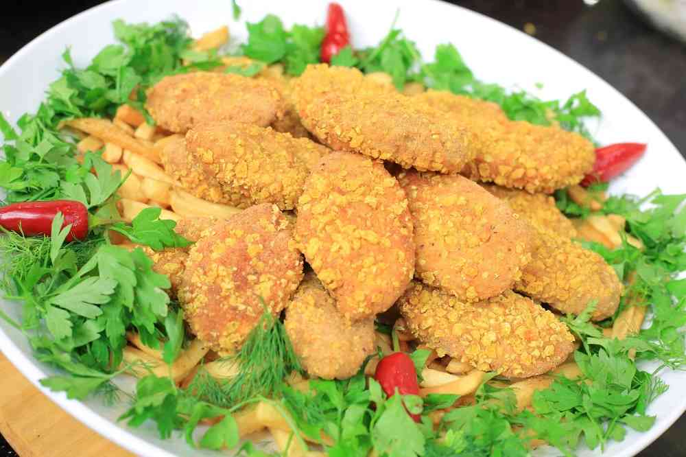ناجتس الدجاج بالجبنة