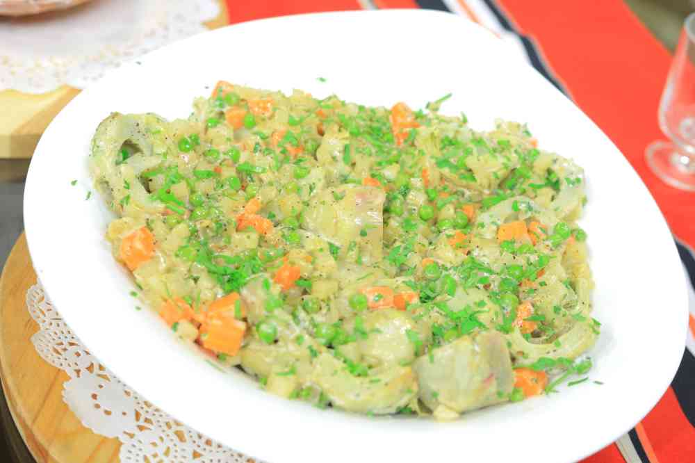 خرشوف بالخضار