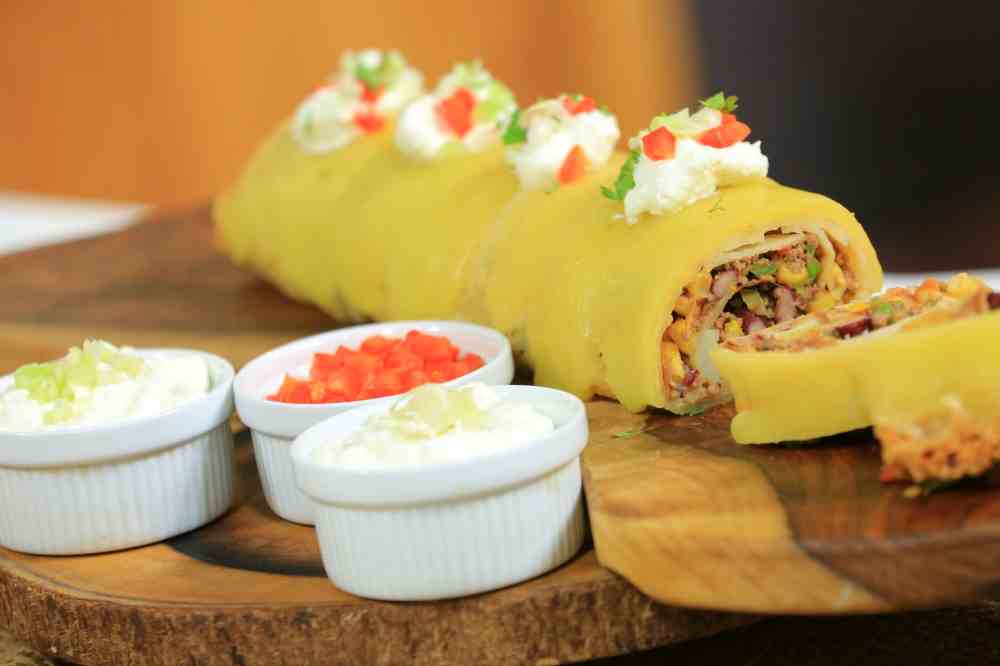 رول البطاطس بالنكهة المكسيكي