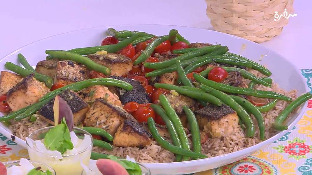 سمك سلمون بالمستردة