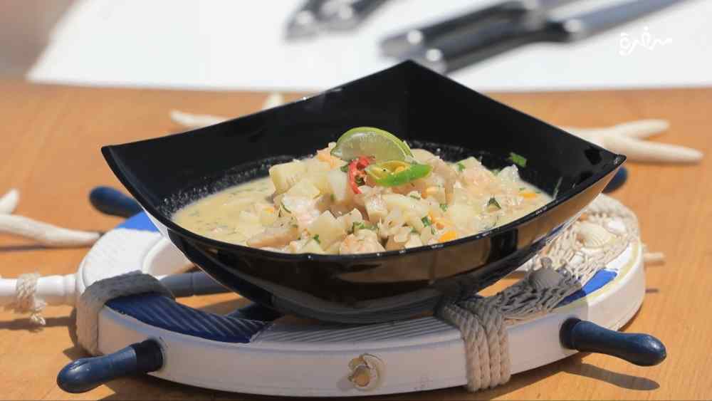 شوربة سي فوود بالبطاطس