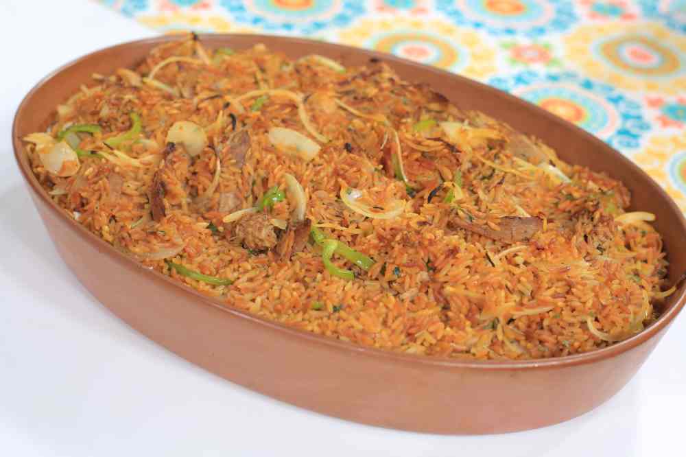 طاجن لسان عصفور بالبط