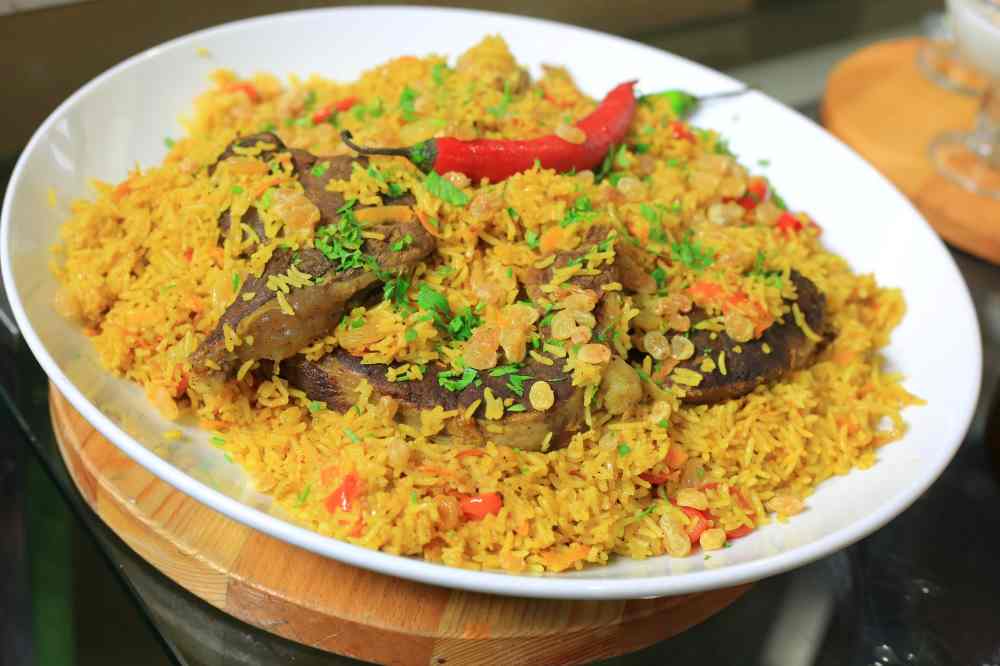 كبسة باللحم الموزة