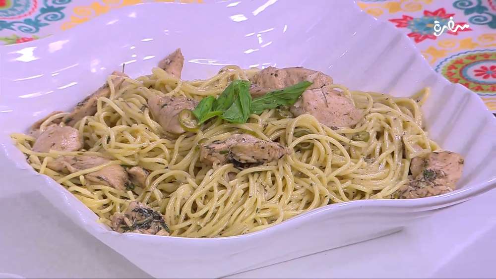 مكرونة بصوص الليمون