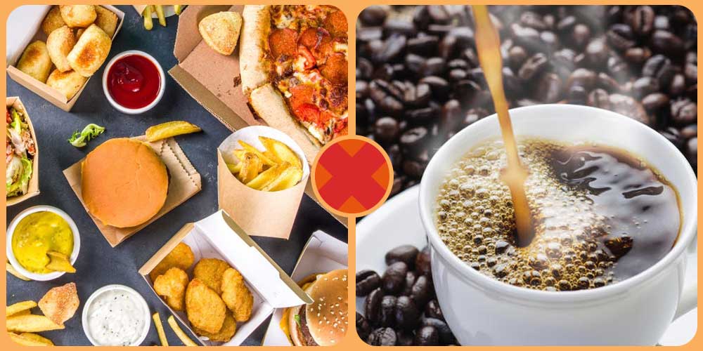 أكلات ومشروبات يحذر تناولها على الريق