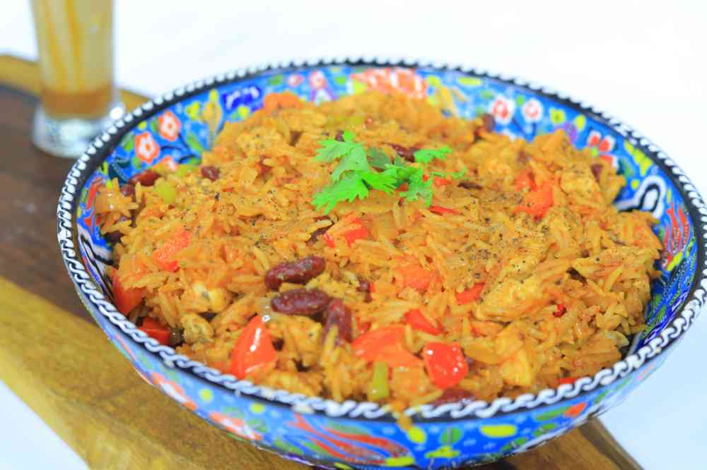 أرز بالدجاج مكسيكي