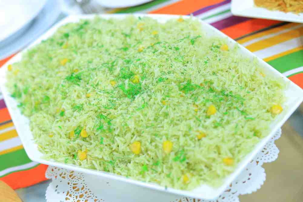 أرز بالشبت والذرة
