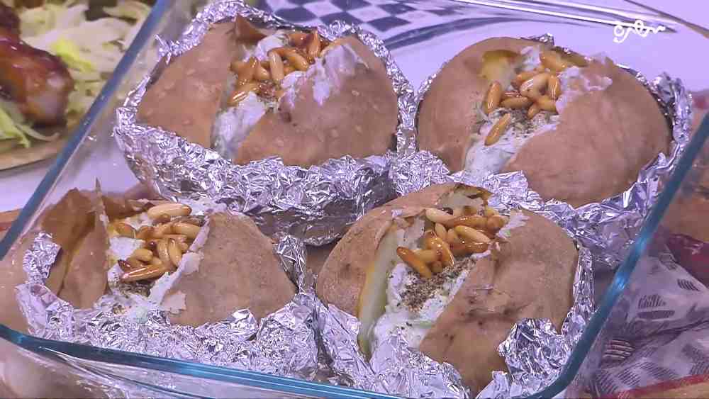 بطاطس مخبوزة بالشبت