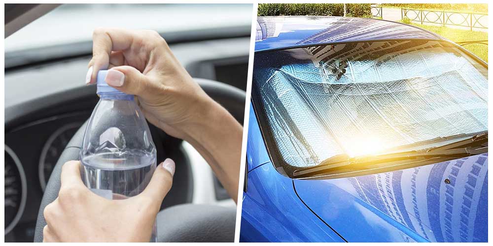 ترك السيارة في الشمس