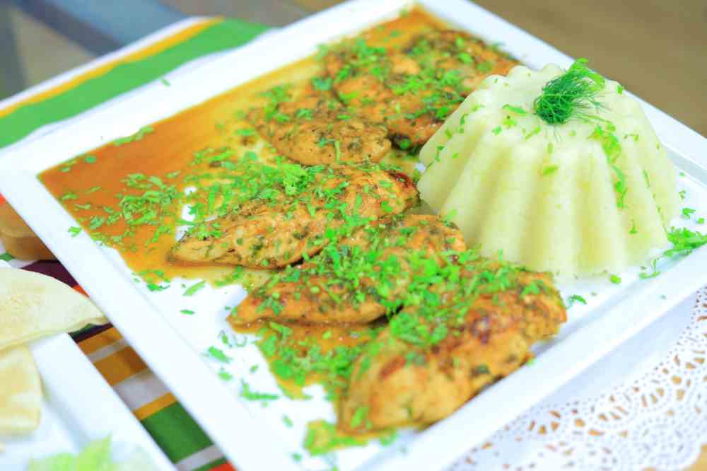 دجاج بصوص الليمون الحار