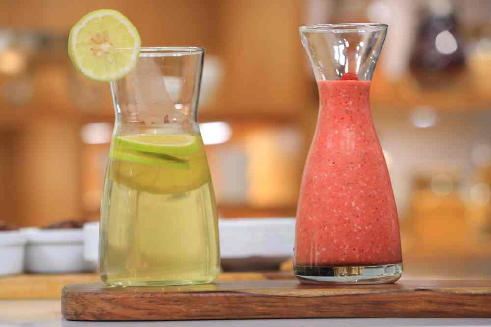 شاي أخضر مثلج بالليمون