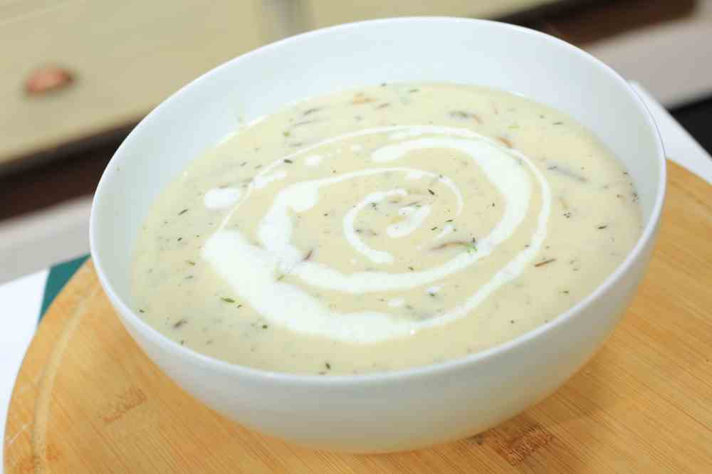 شوربة المشروم بالكريمة