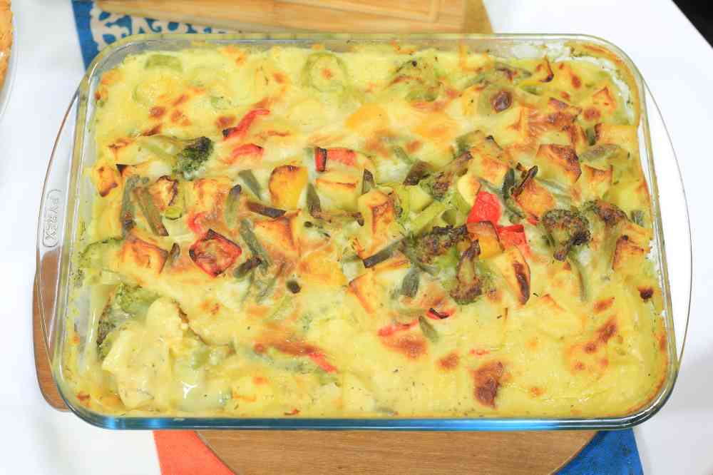 طاجن خضار بالبشاميل