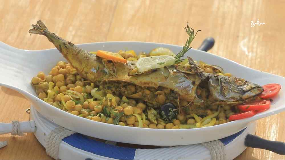 طاجن ماكريل بالحمص