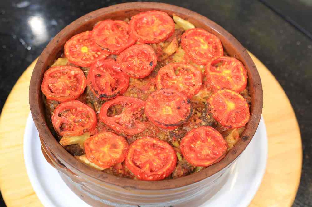 طاجن مكرونة بالكفتة