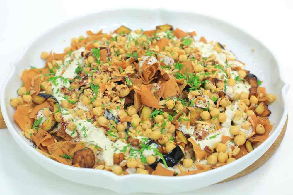 فتة باذنجان