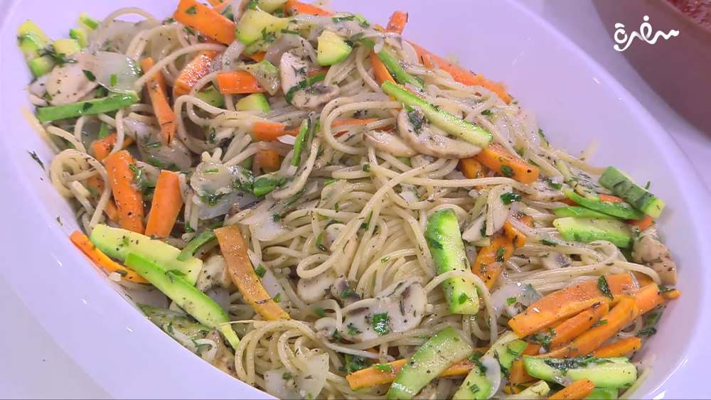 مكرونة بالخضروات