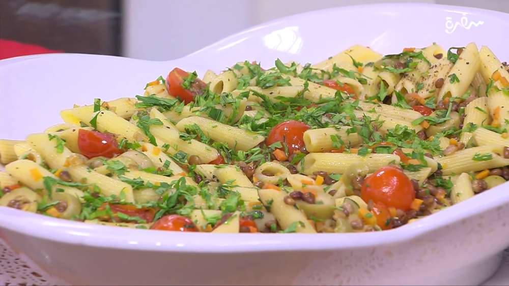 مكرونة بالعدس