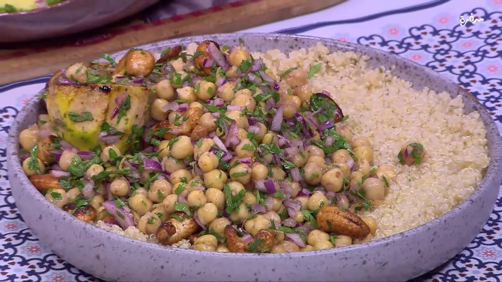 سلطة الحمص بالليمون