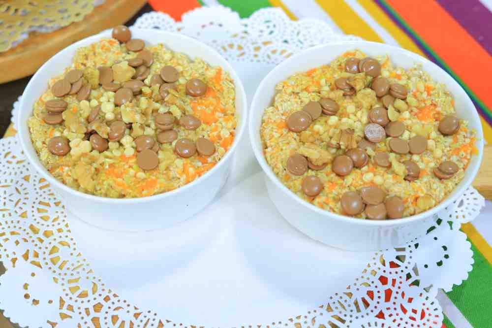 شوفان بالقرع في الميكروويف