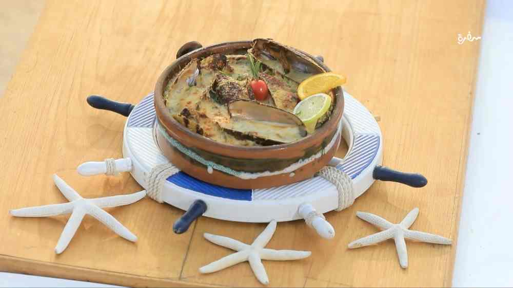 طاجن بلح بحر بالصوص الأبيض