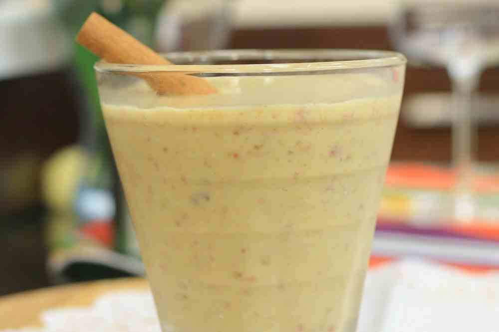 عصير الخوخ بالشوفان