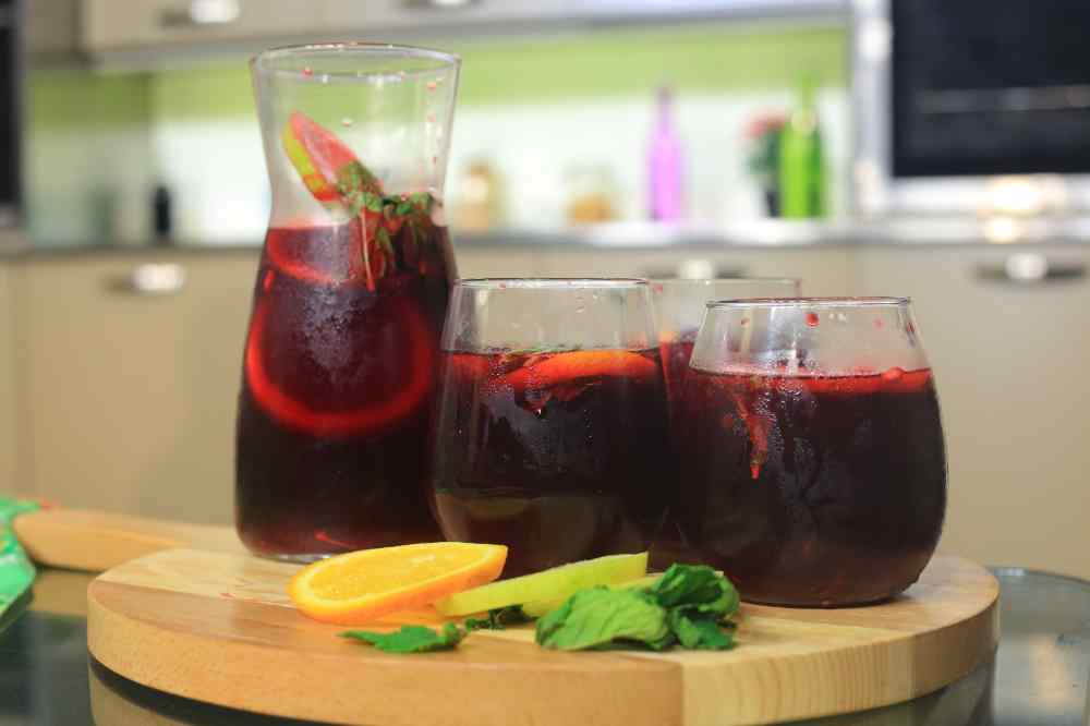 عصير الكركديه بالبرتقال