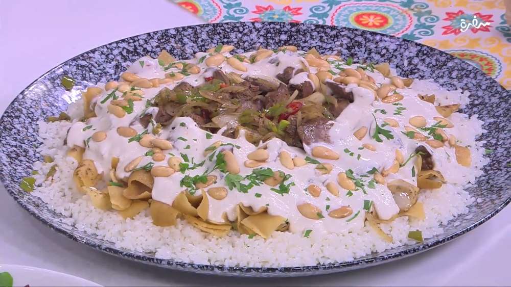 فتة بكبد الدجاج